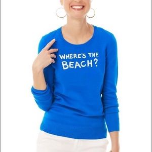 Lilly Pulitzer where’s the beach? sweater
